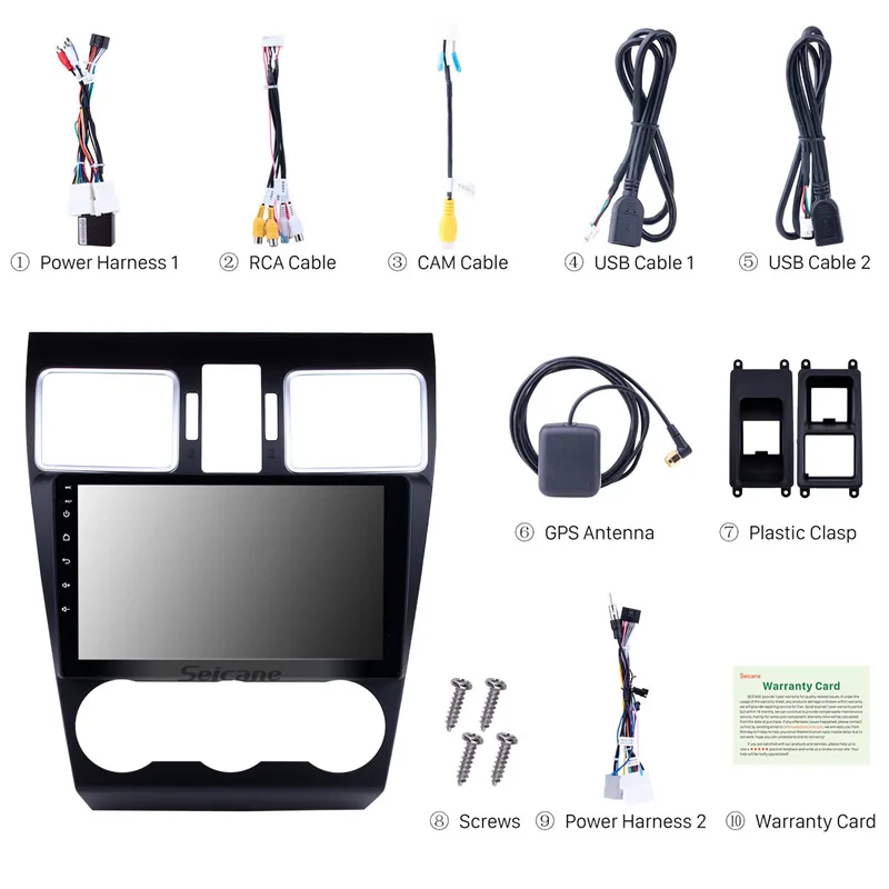 Top Seicane Android 8.1 9 inch Car GPS  for Subaru Foreste 2015 2016 2017 Radio Multimedia Player Support TPMS DVR OBDII Rear camera 3