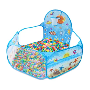 

Children's Toys Playing Tent Ocean Balls Pit Baby Play Ball Pool With Basket Net Outdoor Game Large Foldable Tents Y40