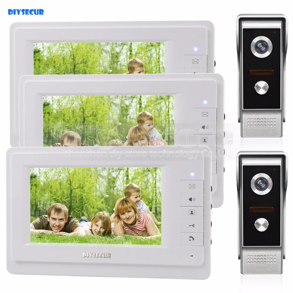 DIYSECUR 7 In TFT Renkli LCD Ekran G r nt l Kap Telefonu G r nt l 