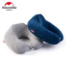 Ультра-светильник, складная, надувная, u-образная подушка, с эффектом памяти, переносная, зеленая, для шеи, для самолета, для отдыха на природе, синий, серый