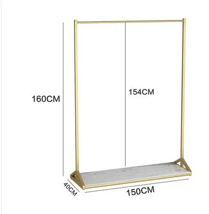 Золотая витрина для магазина одежды, напольная вешалка для детской одежды, полка для магазина женской одежды, дизайн украшения - Цвет: 21