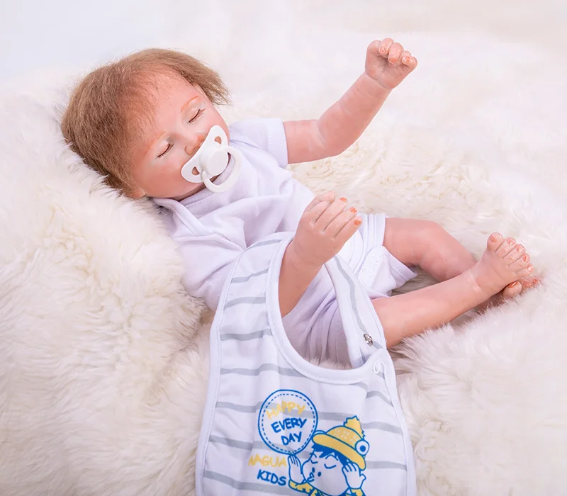 NPK кукла 50 см Прекрасный мягкий хлопок тело силиконовый Reborn Bebe мальчик кукла реалистичный ребенок мальчик 2" Кукла Одежда лучший подарок для детей