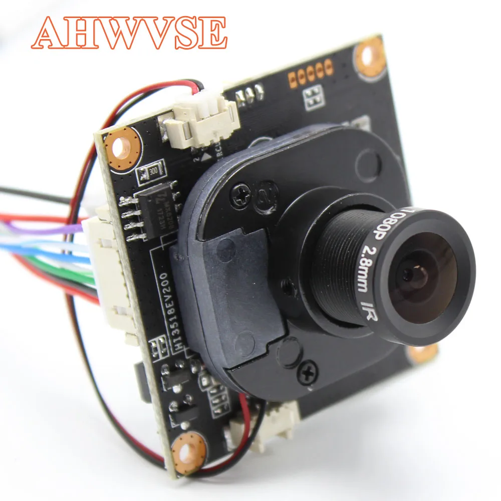 AHWVE H.265 1080P 2MP IP камера модуль Плата с IRCUT RJ45 кабель для помещений NVSIP приложение CMS ONVIF H264 мобильный сервис