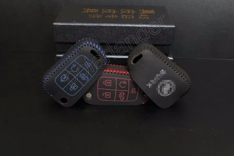 Только красный ключи Чехол ручной швейной DIY стайлинга автомобилей из натуральной кожи для BUICK лакросс