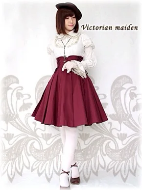 Готическая юбка в стиле Лолиты винтажная плиссированная юбка Лолиты с высокой талией