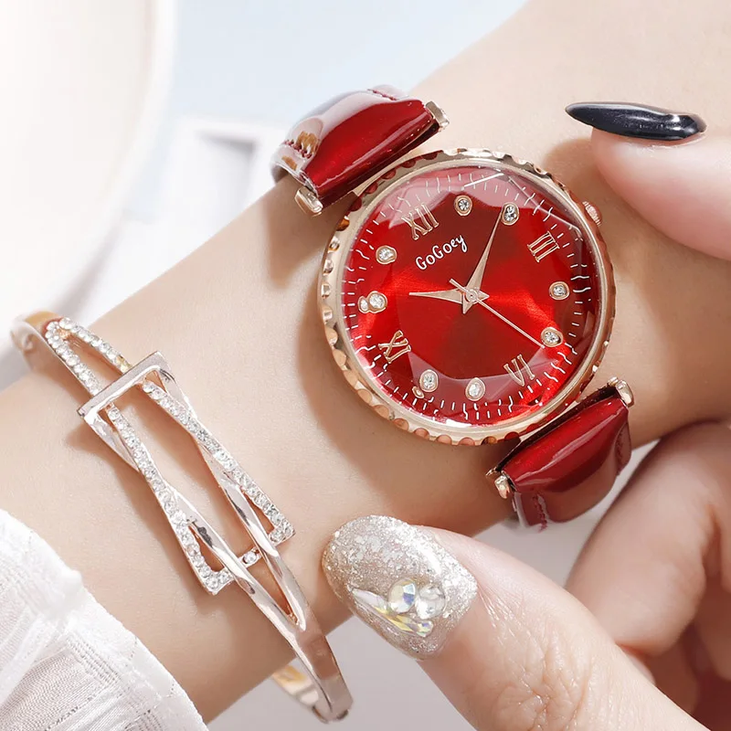 

Creative New Women Quartz Watches Gogoey Starry Sky Fashion Diamond Clock For Girls Gift Gem Cut 2019 Romantic Relogio Feminino