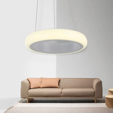 

Simple Creative Round Acrylic Droplight Modern LED Pendant Lamp Living Dining Room Hanging Light Fixtures Home Indoor Lighting