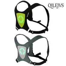 Беспроводной удаленного Управление поворотов Swerve Предупреждение Ночь велосипедов безопасности светодиодный свет USB Перезаряжаемые Светоотражающие Жилеты для велоспорта