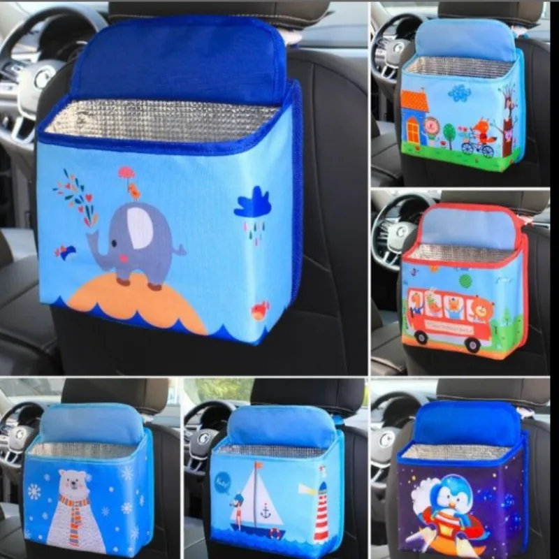 

Car Trash waterproof lovely cartoon car holder can garbage keep clean in car storage box bag cool styling girl gift