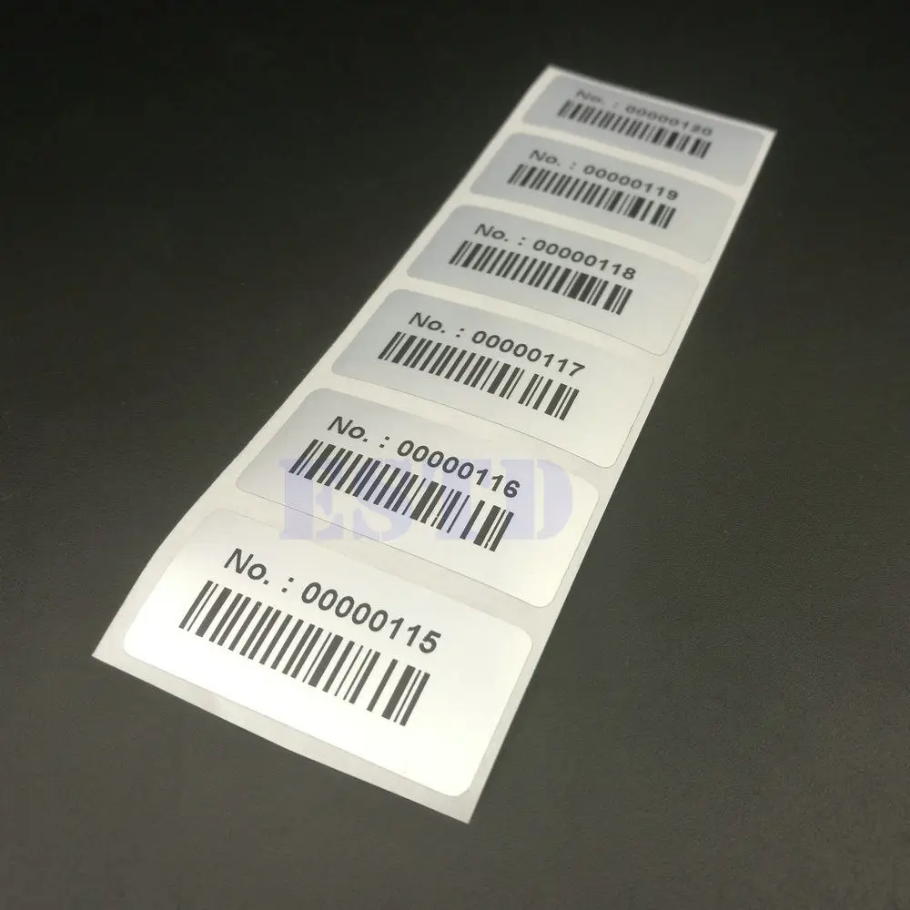 Серийные номера с наклейками для штрих кодов 1000 дюйма x 1 57 40x20 мм|label label|number 98labels