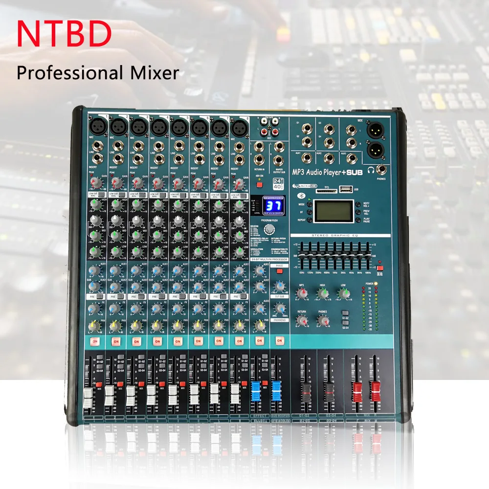 

Professional mixer 8-channel with Bluetooth USB effect mobile phone wireless connection mixing balanced stage performance