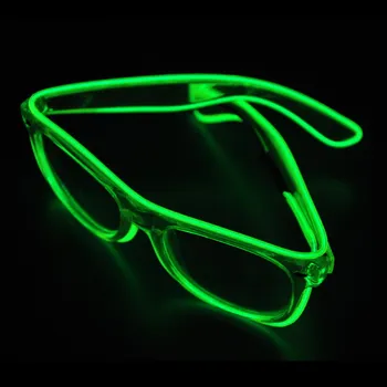 

Flashing EL wire Led Glasses Luminous Party Christmas Halloween Lighting Colorful Glowing Gift For Dj Bright Light Decoration