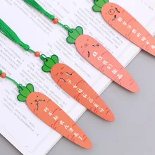 1 шт. креативная Милая морковь деревянная Закладка/Персонализированная кисточка деревянная Закладка tide language carrot book card prize