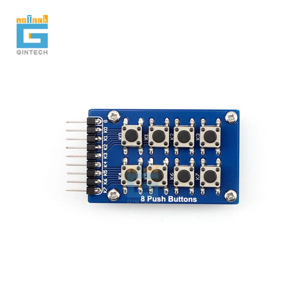 

8 single push buttons in 1 board 4*2 2*4 4x2 2x4