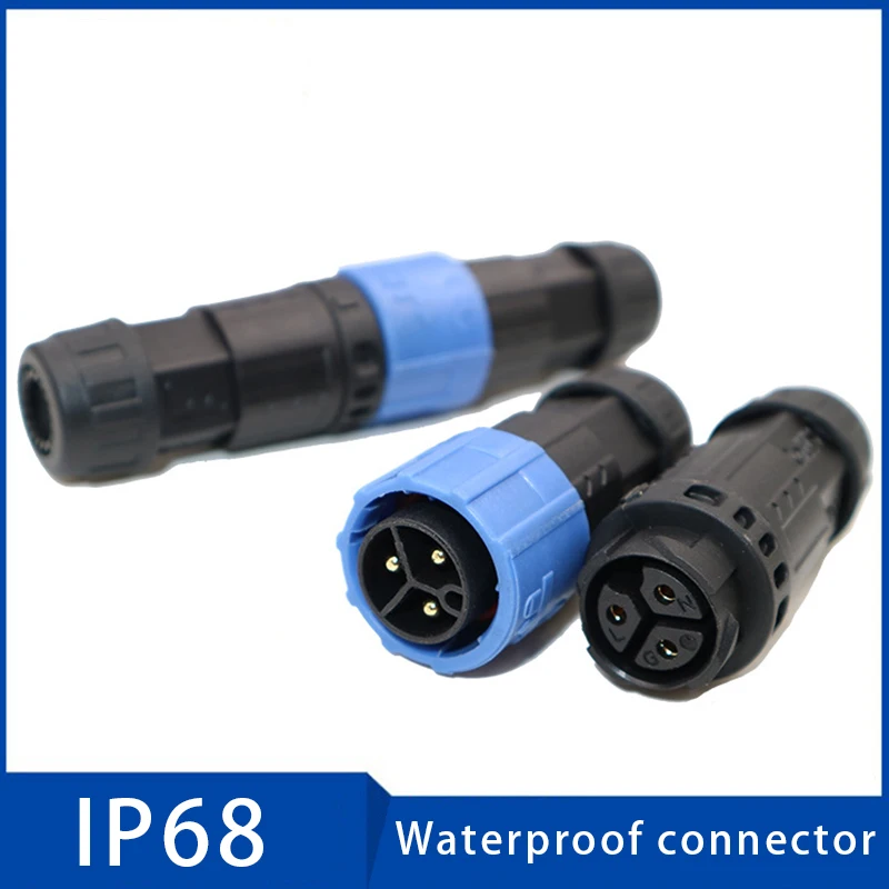 

1PC waterproof Connector IP68 2 3 4 5 6 7 8 9 10 pin Self Locking Cable Connectors for Household Appliances Lighting Electronics