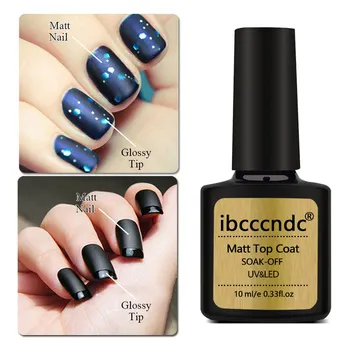 

Nail Art Design Matt Top Coat UV Nail Gel Polihs Matte Top Coat UV LED Soak Off Varnish Lacquer Top Primer Layer 10ml