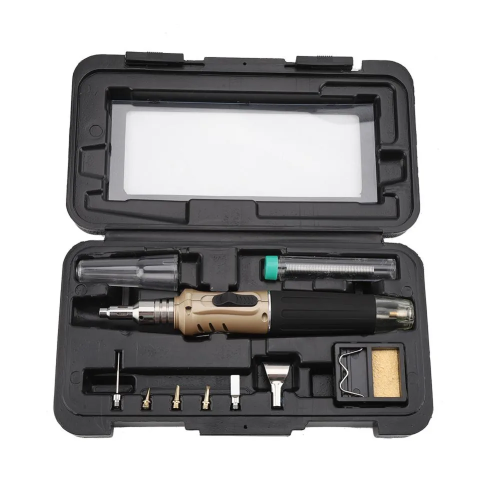 

Adjustable Temperature Soldering Iron Multipurpose Electric Gas Soldering Iron Set Welding Torch Tool Kit Gas Blow Torch Pen