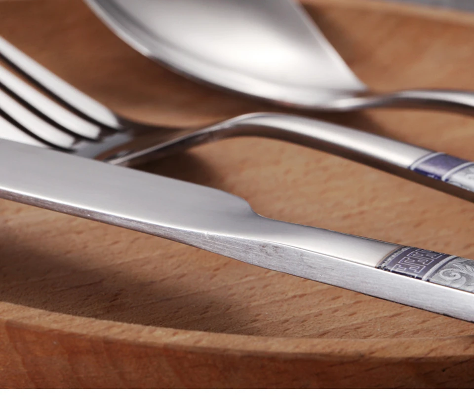 LIYIMENG 4Pcs Stainless Steel Knife Fork Set Dinnerware Sets Steak Cutlery Western Tableware Dinner1