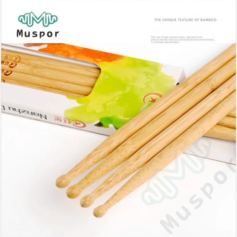 Drum sticks 5B Natural Bamboo Drumsticks 5B-Bamboo-2pair