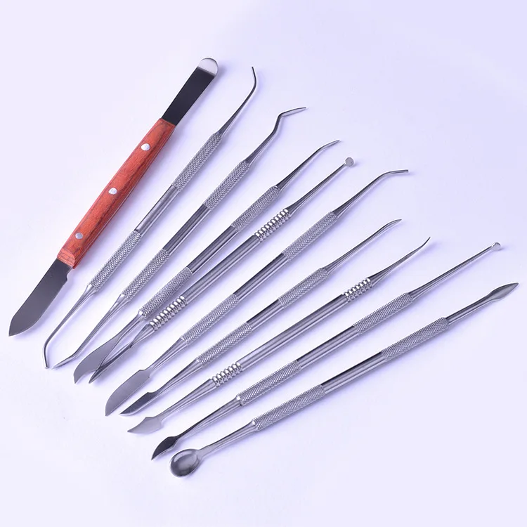 

Professional Wax Pottery Ceramic Clay Sculpture Modeling Tools Sgrafitto and Detailing Set Art Supplies Clay Tool Kit
