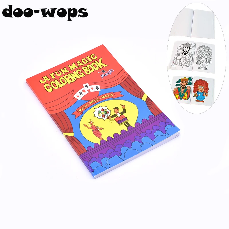 A Fun Magic Coloring Book - Small Size (14cm*10.5cm) Magic Tricks Stage