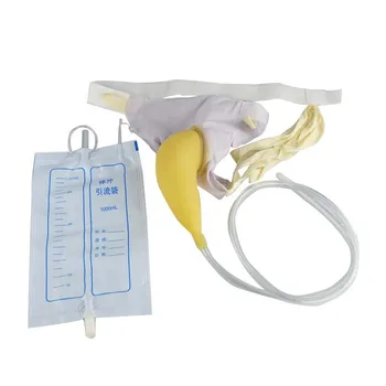 

1000ml Portable Men's / Women's Urinal collector set hemiplegia bed urine bag breathable Catheter bags male female elder men