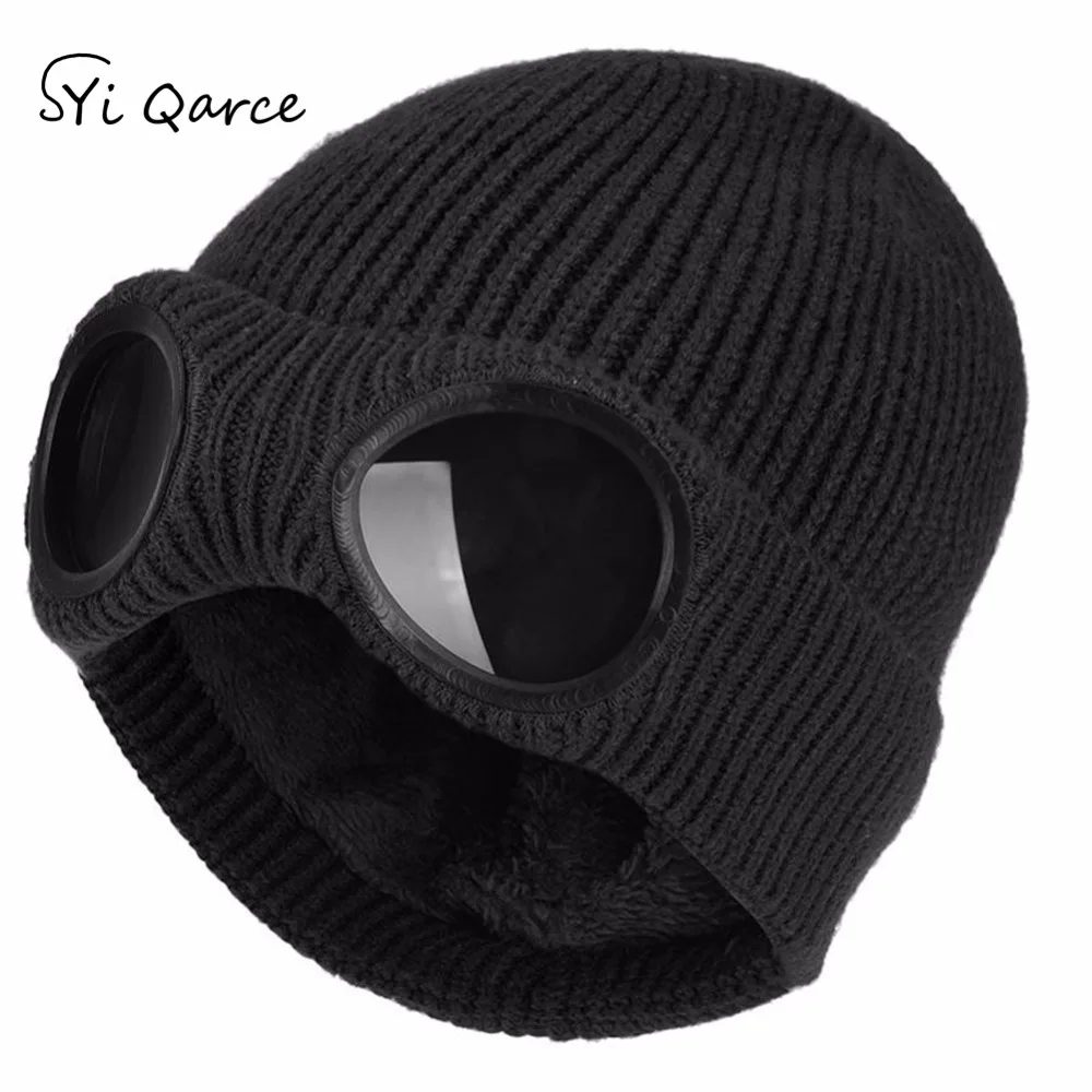 Шапка бини вязаная зимняя однотонная унисекс|Женские Skullies и шапочки| |