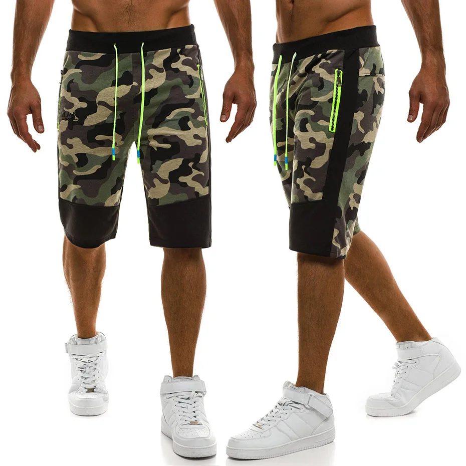 

ZOGAA 2018 new Men's Casual Solid Drawstring Jogger Sporting Trousers Elastic Waist Male Short Military Brand Clothing