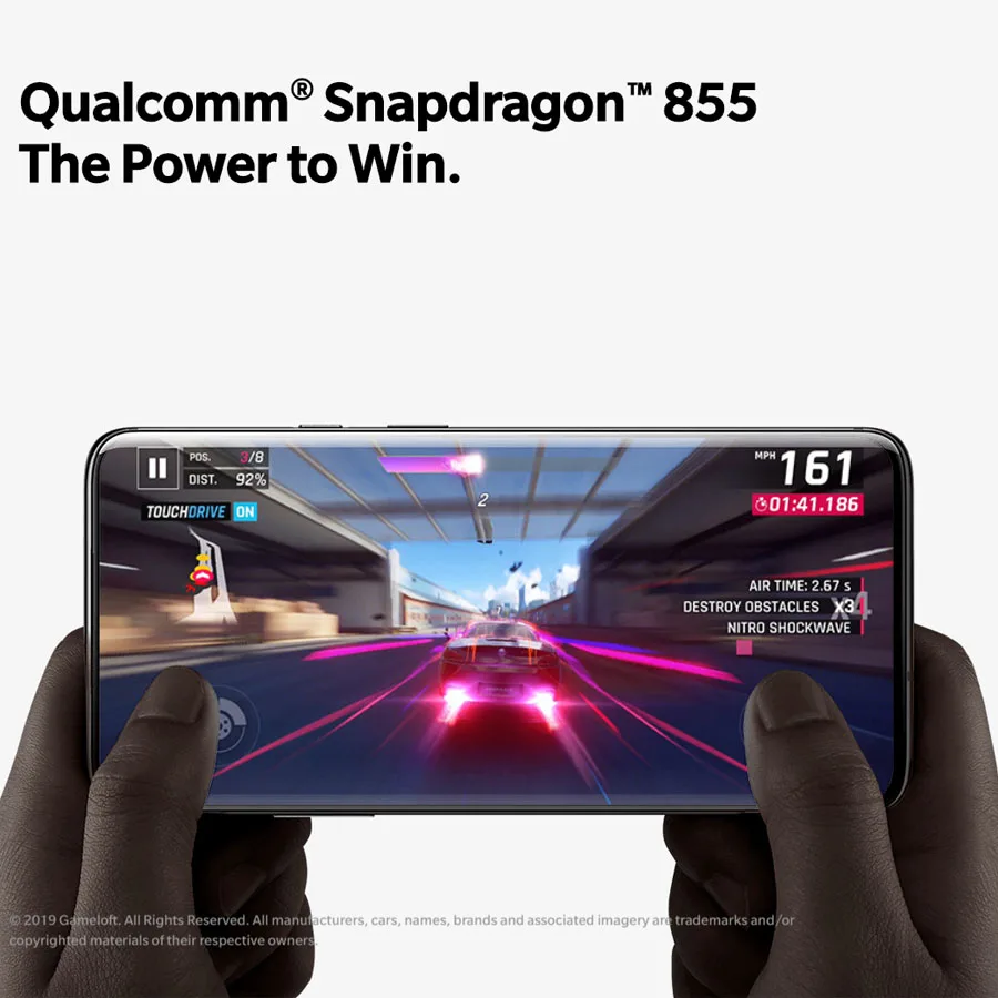 Новый мобильный телефон Oneplus 7 Pro 12 Гб 256 ГБ Восьмиядерный процессор Snapdragon855 6 67