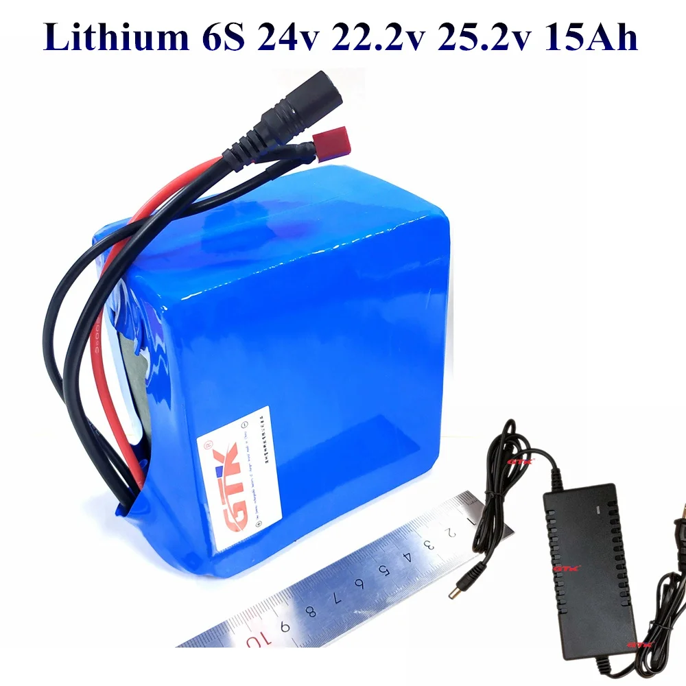 GTK 6S 22 2 v 25 24V 15Ah комплект литий ионных батарей 18650 для 300w электрических автомобилей