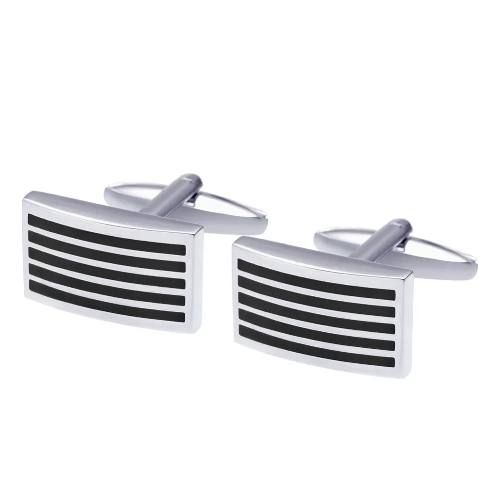 

Classic Silver Copper cufflink Striped cufflinks Luxury Gifts for men Party Wedding Suit Shirt Buttons Fashion Stripe