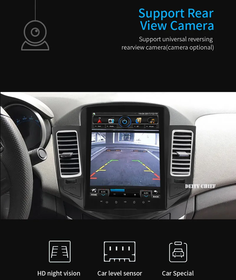8 ядер Android 8,1 автомобильный мультимедийный плеер для Chevrolet Cruze 2006- gps навигация вертикальный экран