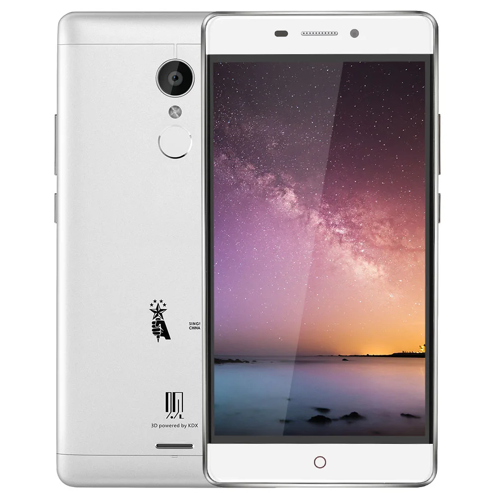 3D сотовый телефон nakey Eye ZTE V5 экран 5 дюйма 3000 мАч Android 5.1.1 3 Гб ОЗУ 32 ПЗУ сканер