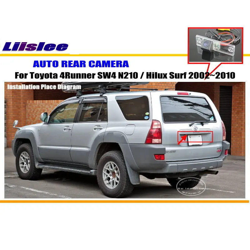 Камера заднего вида Liislee/Автомобильная камера для Toyota 4runner SW4 N210 / Hilux Surf 2002 ~ 2010 /NTST