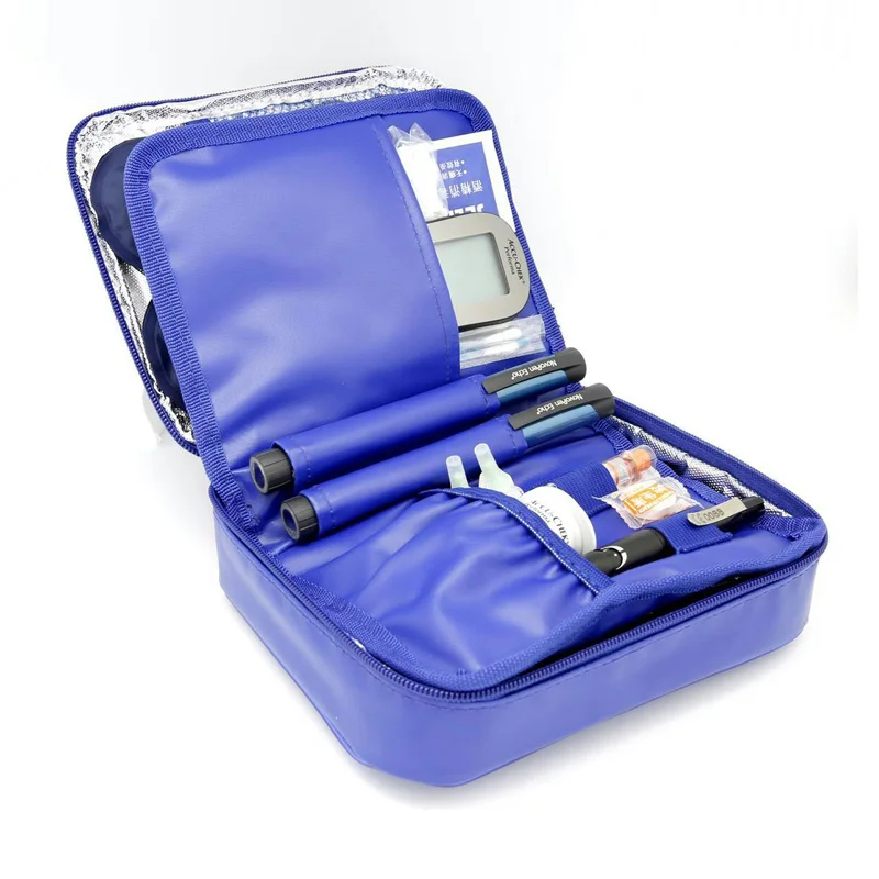 Сумка-холодильник Apollo Insulin среднего размера, портативный изолированный диабетический инсулиновый чехол для путешествий, нейлоновая ткань, алюминиевая фольга, сумка для льда