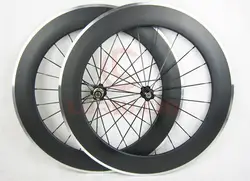 LURHACHI 88 мм Углеродные + колеса из алюминиевого сплава 700C 3 K/UD клинчер/трубный из углеводорода + дорожный велосипед из сплава комплект колес