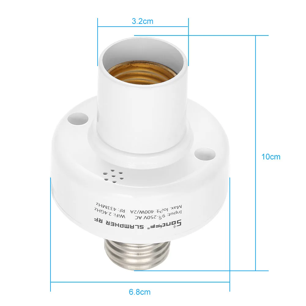 Sonoff Slampher умный WiFi держатель света Wifi переключатель умный дом E27 держатель лампы прерыватель для Alexa Google Home