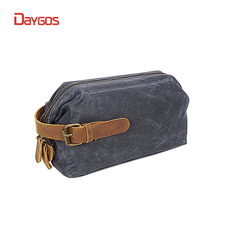 

Daygos Canvas Toiletry Bag Travel Vintage Cosmetic Cases Women Wash Makeup Organizer Necessaries Case Organizer Men Shave Bag