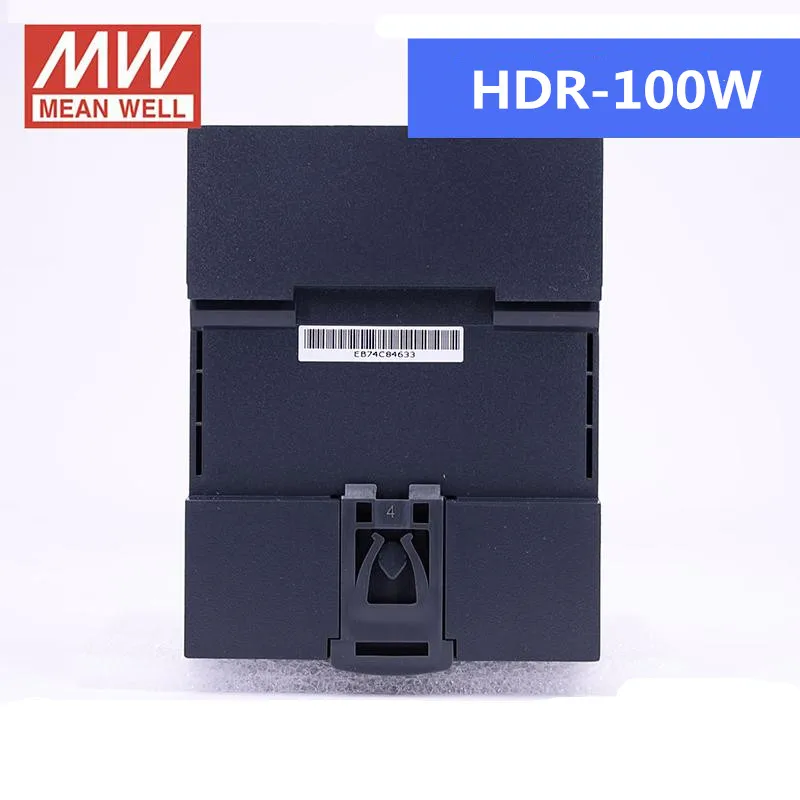 HDR-100W импульсный источник питания meanwell 100 Вт 12 в 24 в 15 в 48 в din-рейку мини тонкий размер источник питания ступенчатая форма