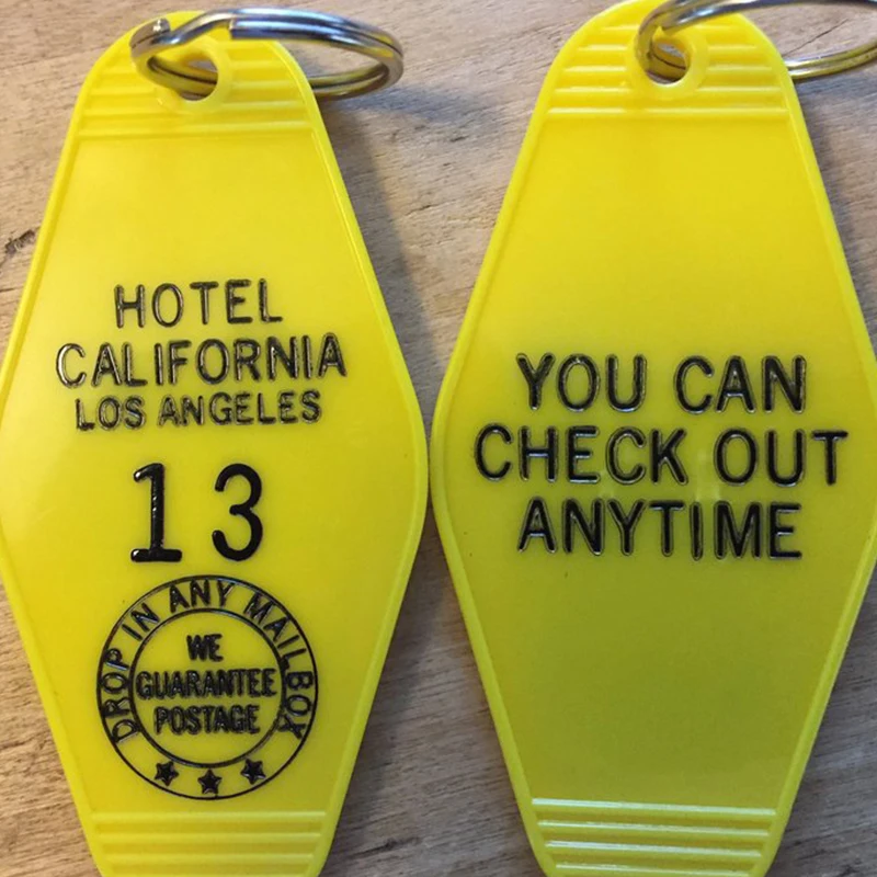

Hotel California inspire keytag