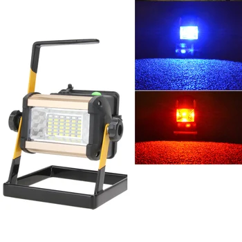 

Waterproof IP65 LED Floodlight 50W 2400LM 36LED Portable Searchlight Rechargable Spotlight Outdoor LED Projector Night Lighting