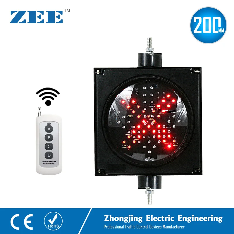 Remote Controller 200mm LED Traffic Light Red Cross Green Arrow LED Traffic Signals Wireless Controlled Remote Controller 200mm LED Traffic Light Red Cross Green Arrow LED Traffic Signals Wireless Controlled