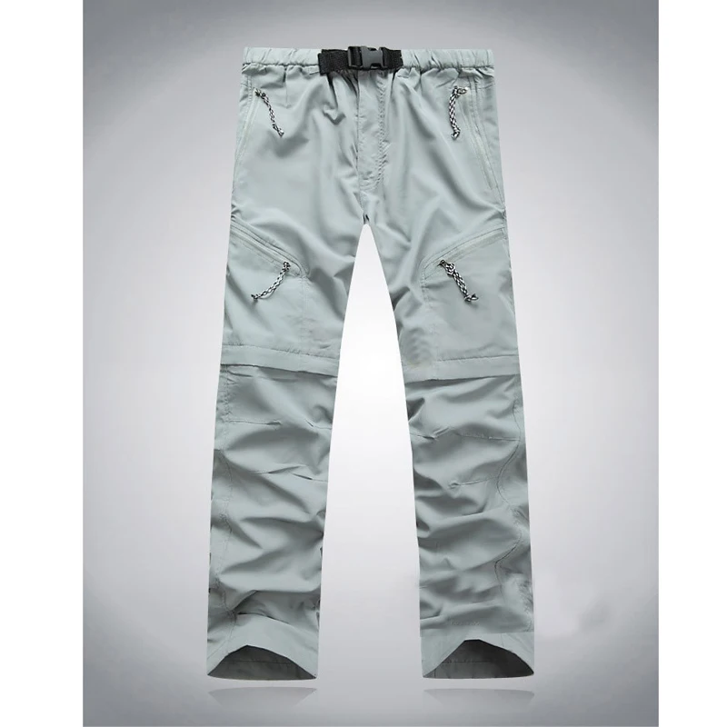 2018 nuevos hombres de secado rápido extraíble pantalones de senderismo deporte al aire libre de verano transpirable Thousers Camping senderismo pesca pantalones cortos VA035
