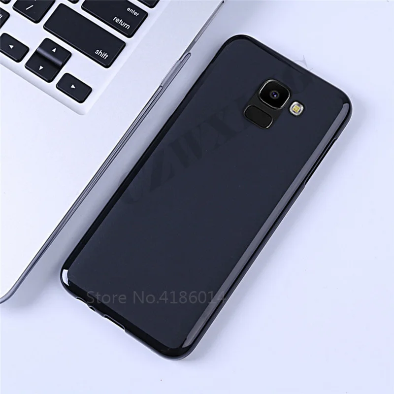 Матовый мягкий чехол для Samsung Galaxy J6 силиконовый задней панели телефона J 6 2018 SM-J600F
