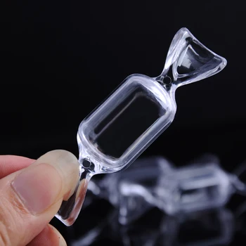 

50pcs Small candy box transparent plastic wedding candy boxes personalized party favors packing box