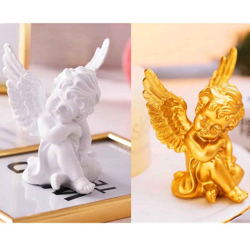 Творческий ангел Купидон милый мини смолы ремесленника Европейский стиль гостиная предметы мебели G1451