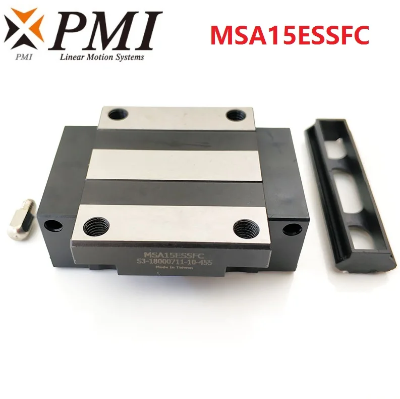 

4pcs Original Taiwan PMI MSA15E-N MSA15ESSFC N linear guideway slide block Carriage for CO2 laser machine CNC router MSA15E