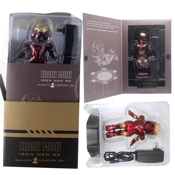 

17.5CM Avengers Iron Man MK7 Levitation Flight Rotation with Light Figurine Dolls Toys Action Figure Collection Model Toy H737