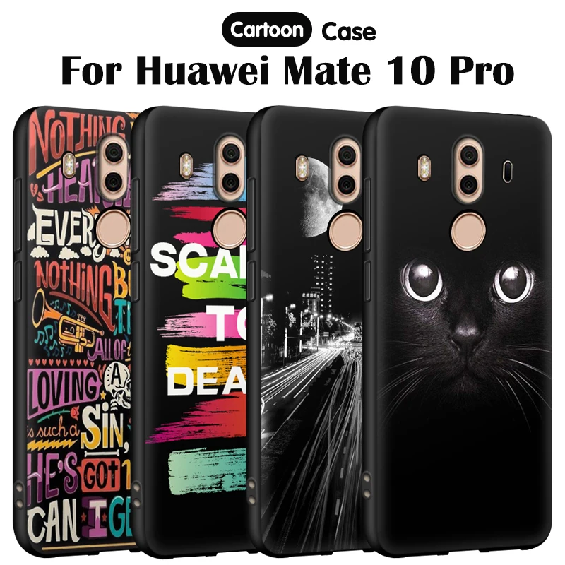 

EiiMoo Phone Capa For Funda Huawei Mate 10 Pro Case Soft Silicone Cute UV Printed Back Coque For Huawei Mate 10 Pro Cover Cases