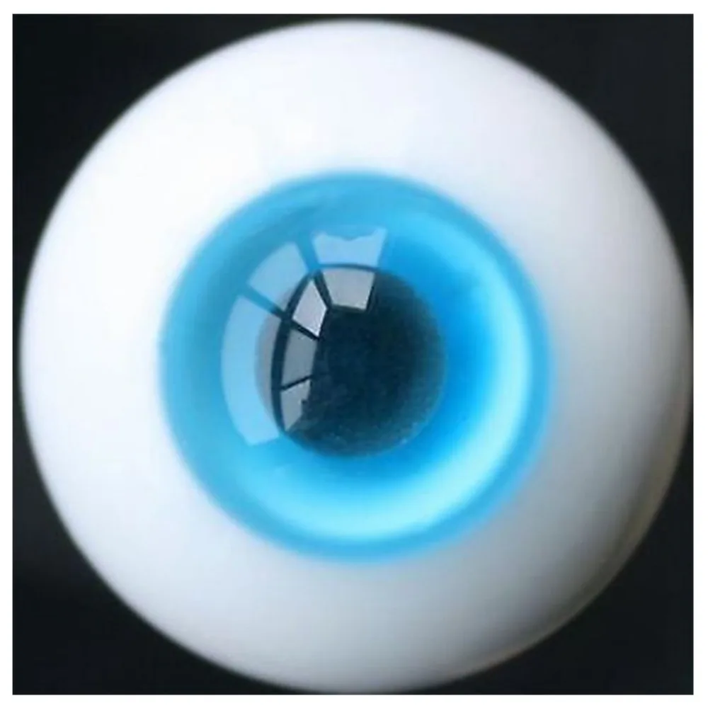 

[wamami] 0113# 10mm Blue & Black Pupil For BJD Doll Dollfie Glass Eyes